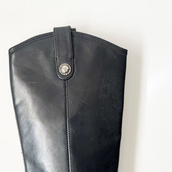 Frye‎ Knee High Riding Biker Boots Tall Equestrian Moto Western Black Size 6.5 B - Picture 6 of 10